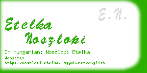 etelka noszlopi business card